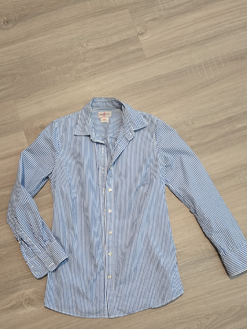 Classic Blue Stripe Button-Up Shirt